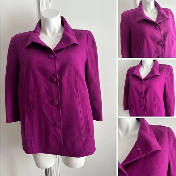 Talbots Purple Blazer, Size 14W - Picture 1 of 7